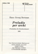 Preludio per archi 