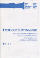 Festliche Flötenmusik, Heft 4 
