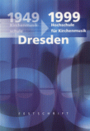 Festschrift 50 Jahre Hochschule für Kirchenmusik Dresden 