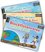 Blockflöte lernen mit Lotti & Ben! 1 + 2 + Meine Blockflötenreise mit Lotti & Ben (im Set) 
