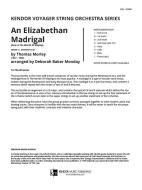 A Elizabethan Madrigaln 