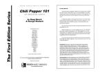 Chili Pepper 101 