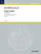 Fünf Lieder op. 38 Standard