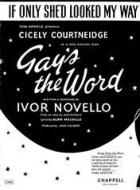 If Only She'd Looked My Way 