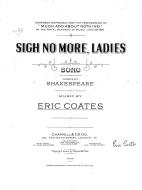 Sigh No More, Ladies 
