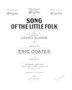 Song Of The Little Folk 