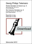 6 Sonaten im Kanon op. 5 Heft 2 