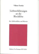 Liebeserklärungen an die Blockflöte 