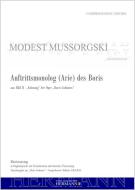 Auftrittsmonolog (Arie) des Boris (aus Bild II) 