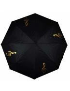 Mini umbrella g-clef black/golden 