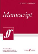 Notenheft Din A4 hoch 12 Systeme, 64 Seiten Papier weiß 