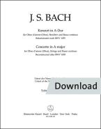 Konzert für Oboe d'amore (Oboe), Streicher und Basso continuo A-Dur Download