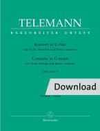 Konzert G-Dur TWV 51:G9 Download