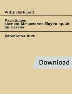 Variationen über ein Menuett von Joseph Haydn op. 29 Download