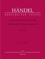 O singet unserm Herrn ein neues Lied HWV 249a 