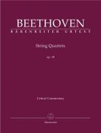 Streichquartette op. 18 - KRITISCHER BERICHT (Critical Commentary) 