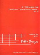 Variations sur 'Que ne suis 