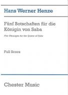 Fünf Botschaften für die Königin von Saba (Five Messages for the Queen of Saba) 