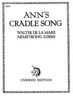 Armstrong Gibbs Ann's Cradle Song Voice/Piano 