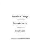 Mazurka En Sol For Guitar 