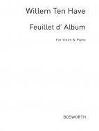 Feuillet D'Album Op. 28 