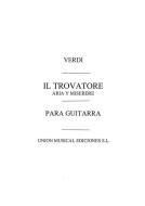 Il Trovatore Aria Y Miserere (Arcas) For Guitar 