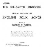 White English Folksongs TTBB Tonic 