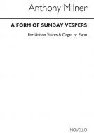 A Form Of Sunday Vespers 