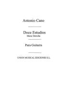 Doce Estudios para guitarra Mano Derecha 