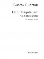 Barcarolle For Violin And Piano Op. 18 No. 5 