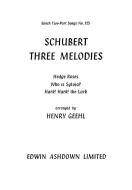 Schubert Three Melodies 2-Part 