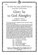 Hudson Glory Be To God Almighty TTBB 