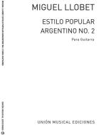 Estilo Popular Argentino No.2 For Guitar 