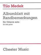 Albumblatt mit Randbemerkungen 
