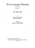 Mozart Two 2part Sonatas K.46d-e Piano 