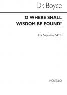O Where Shall Wisdom Be Found? 