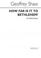 How Far Is It To Bethlehem 