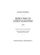 Musica Para Un Codice Salmantino 