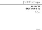 12 Pieces Op. 174 Nos.1 & 2 