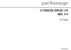 12 Pieces Op. 174 Nos.3 & 4 