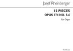 12 Pieces Op. 174 Nos.5 & 6 