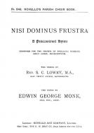 Nisi Dominus Frustra 