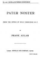 Pater Noster (Lord's Prayer) In F 
