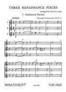 Three Renaissance Pieces (Junior Music Stage 2) 