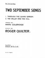 Two September Songs Op. 18 Nos. 5 and 6 