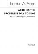 Which Properst Day Sing 