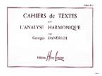 Cahiers de textes 'L'analyse harmonique' 1 