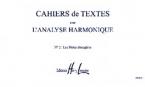 Cahiers de textes 'L'analyse harmonique' 2 