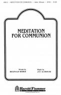 Meditation For Communion 