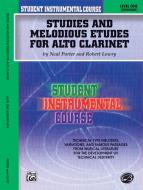 Studies And Melodious Etudes For Alto Clarinet, Level 1 